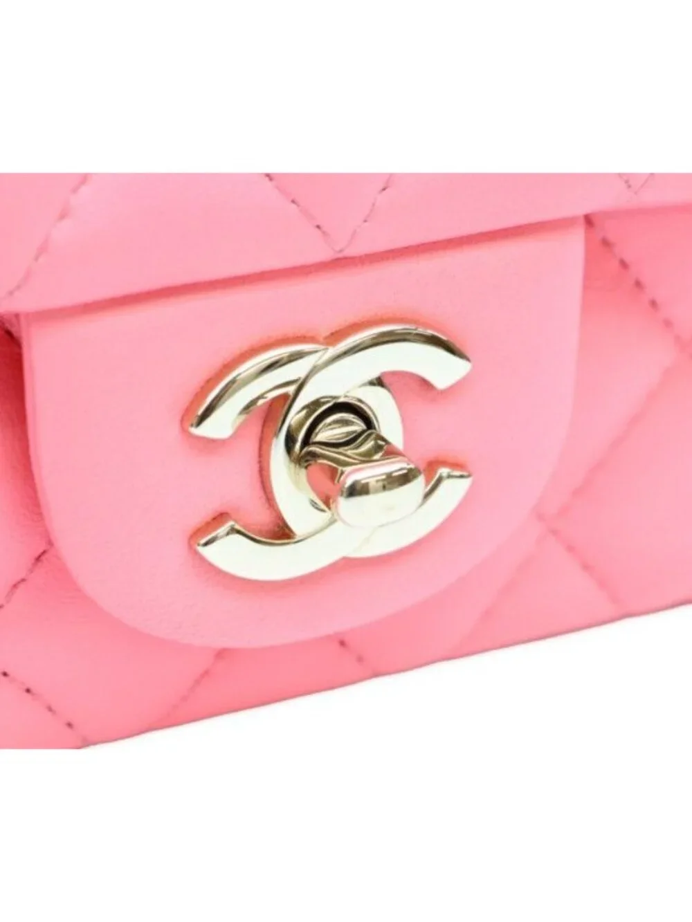 Chanel Pink Lamb Gold Mini Quilted 20